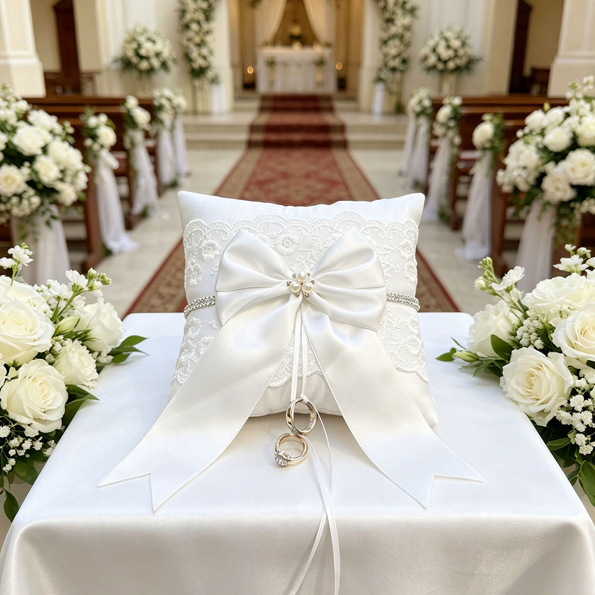 Ring Bearer Pillow - Almohada para Anillos de Boda de