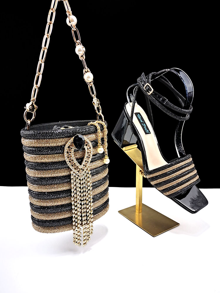 Wedding Vendor - Sandalias y bolso para mujer, diseño