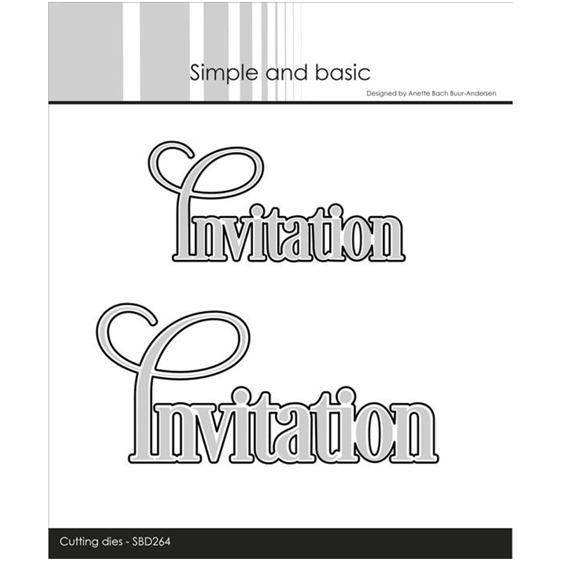 Papercraft Supply Invitation - Troqueles de corte de Metal con