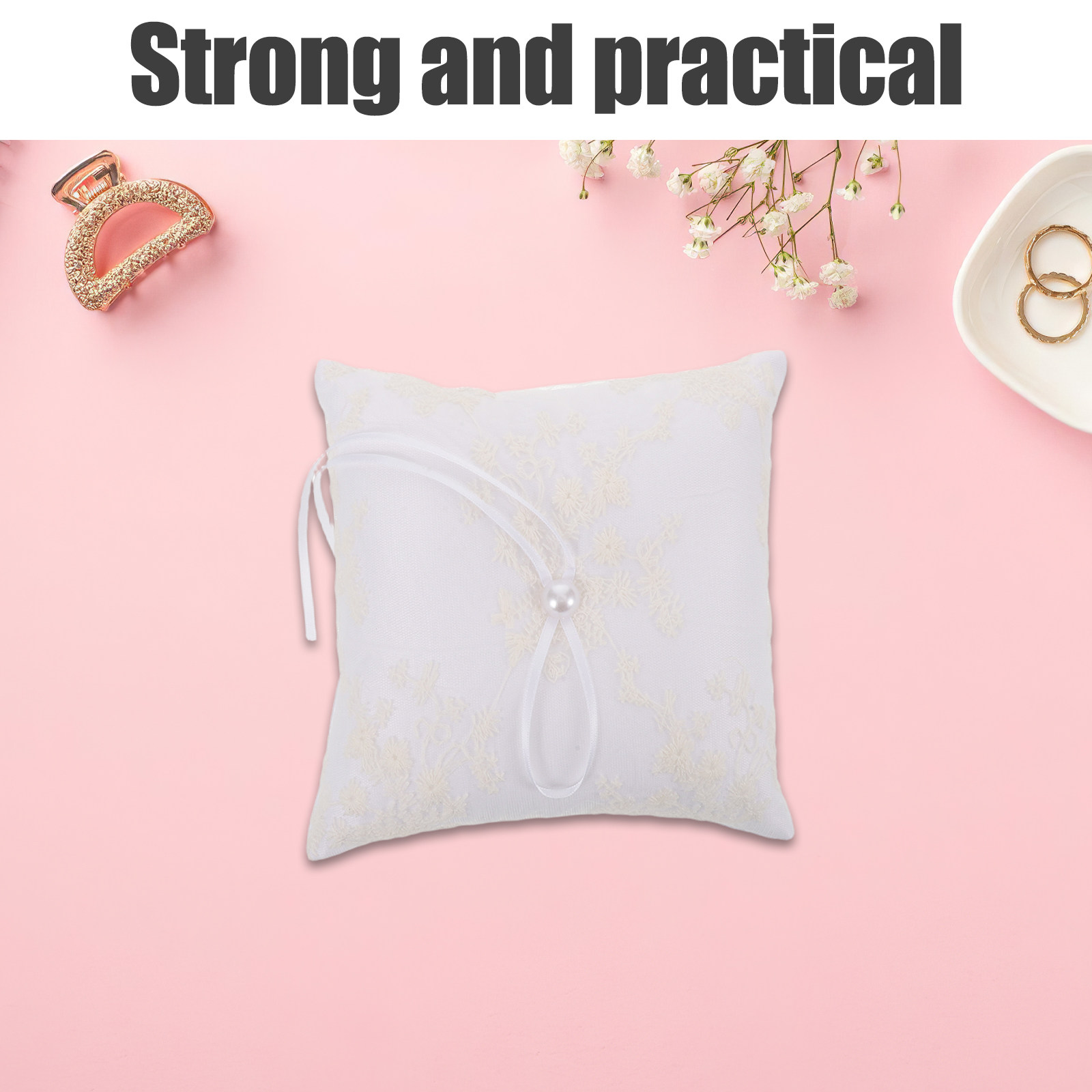 Ring Bearer Pillow - Almohada para Anillos de Boda de
