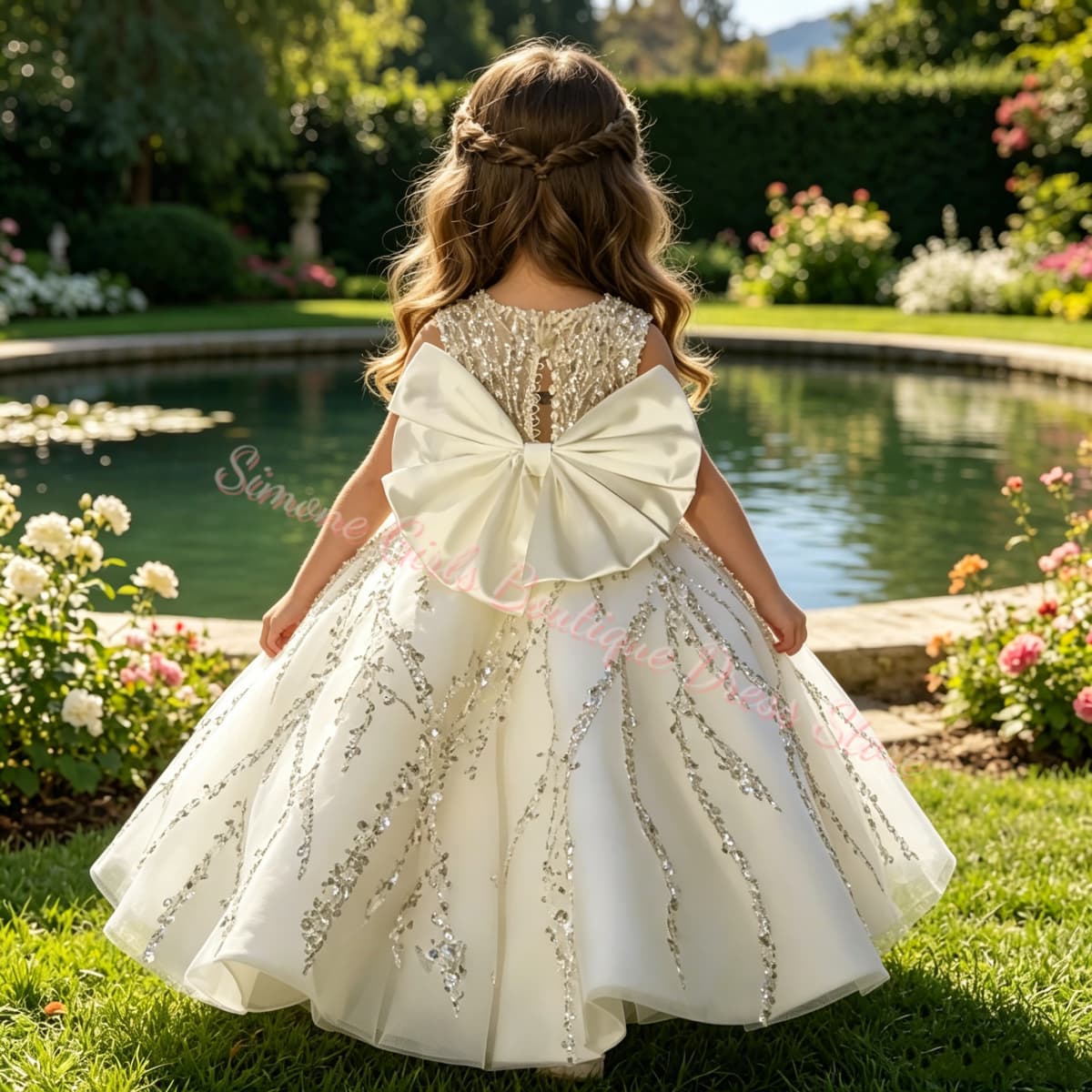 Bridal Sash Ribbon - Vestido de niña de las flores