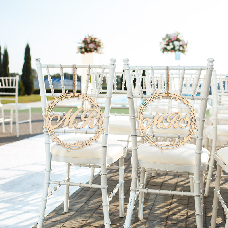 Wedding Supply Rentals - Colgante de silla de madera para