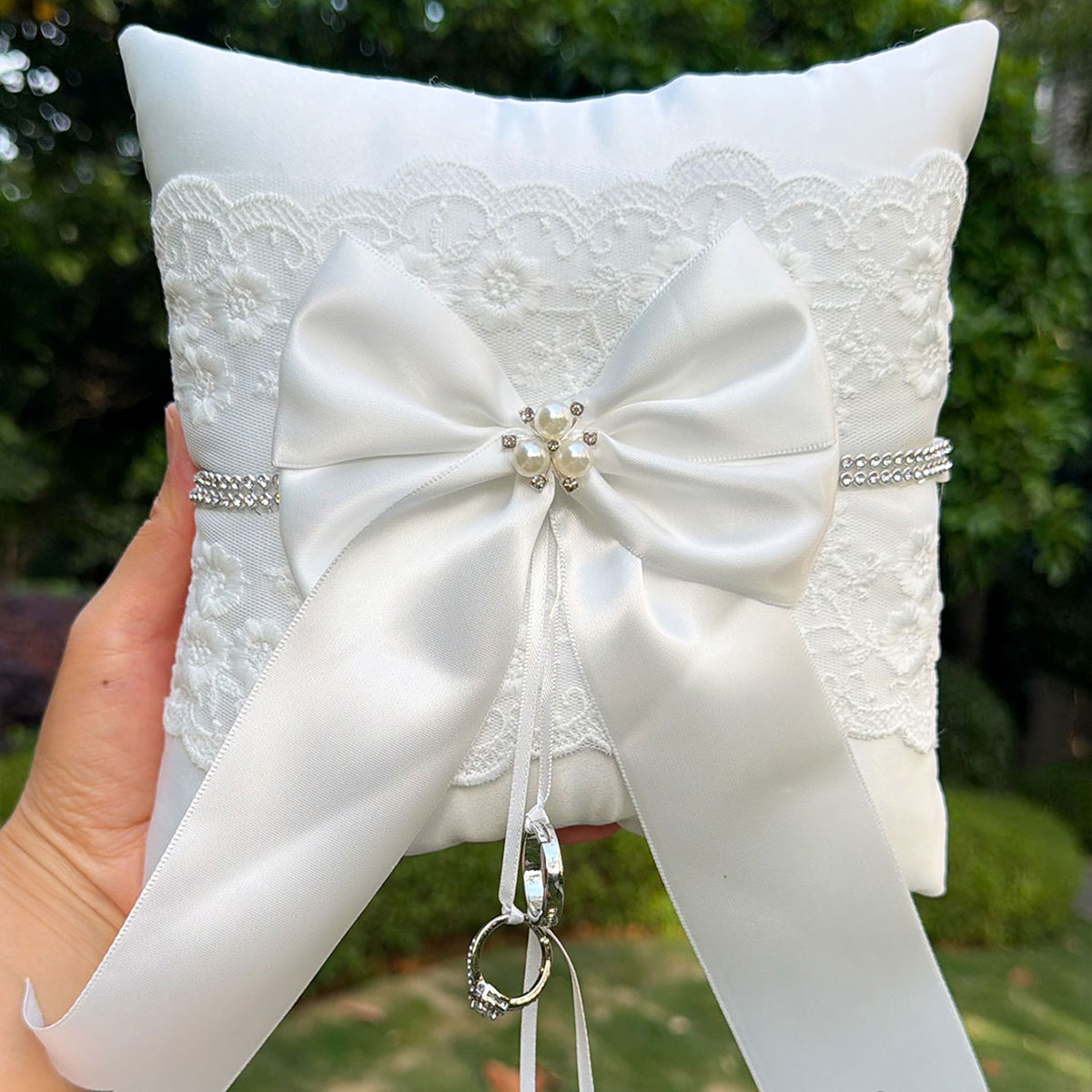 Almohada para Anillos de Boda  - Ring Bearer Pillow reseña y precio
