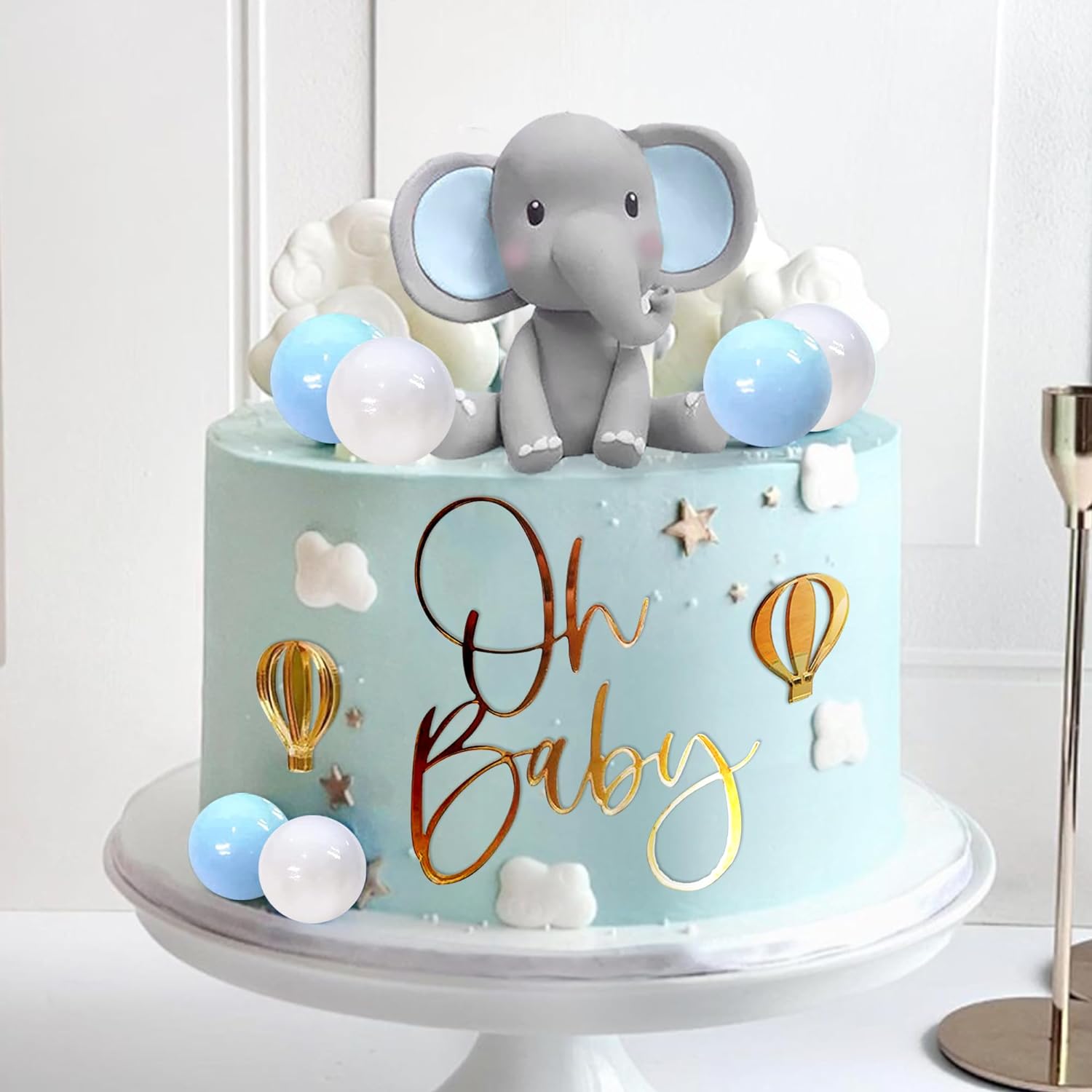 Decoración de pastel de elefan - Confetti Balloon Set reseña y precio