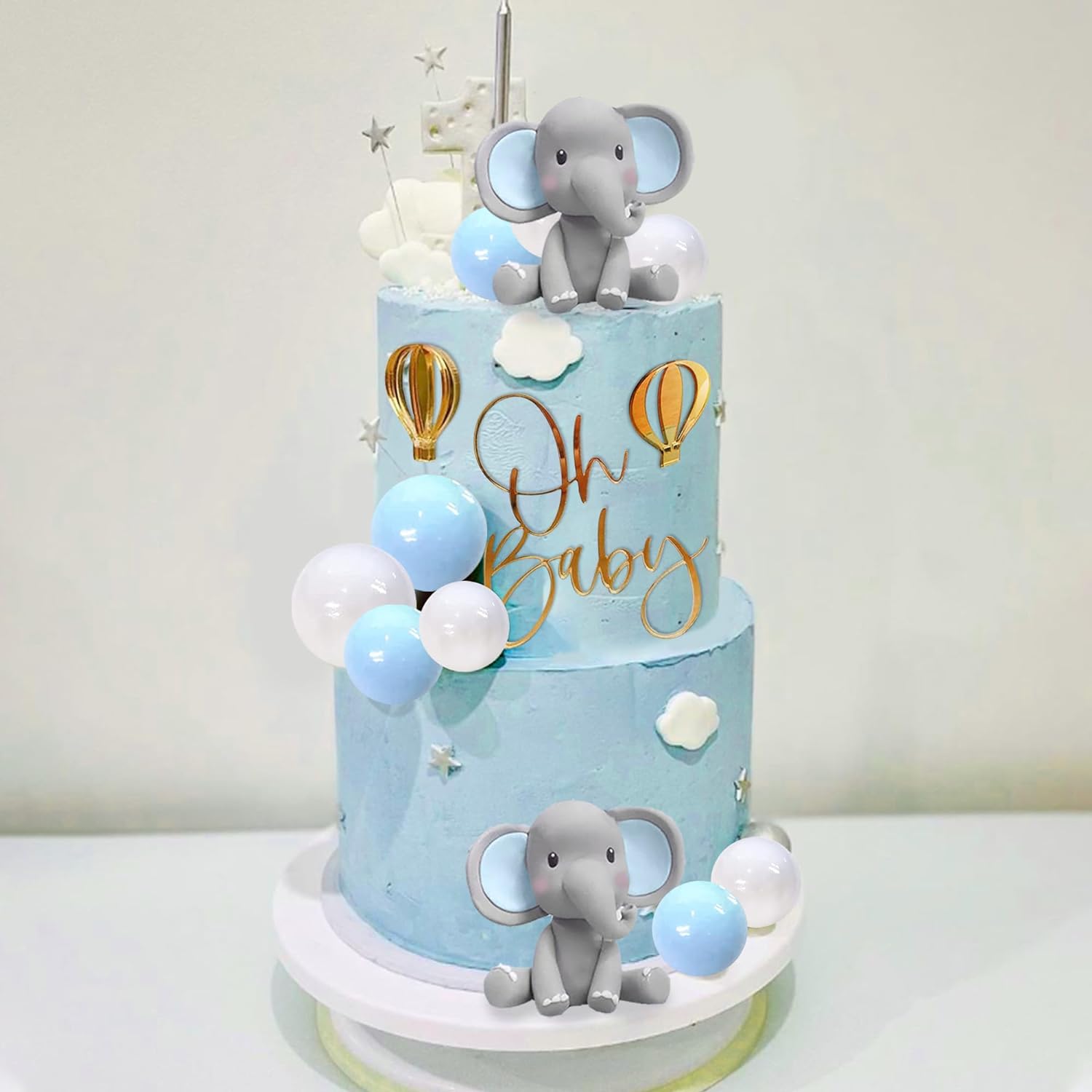 Decoración de pastel de elefan - Confetti Balloon Set reseña y precio