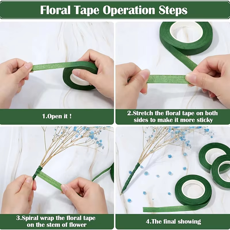 Cinta Floral Verde de 20 Yarda - Wedding Decoration Supply reseña y precio