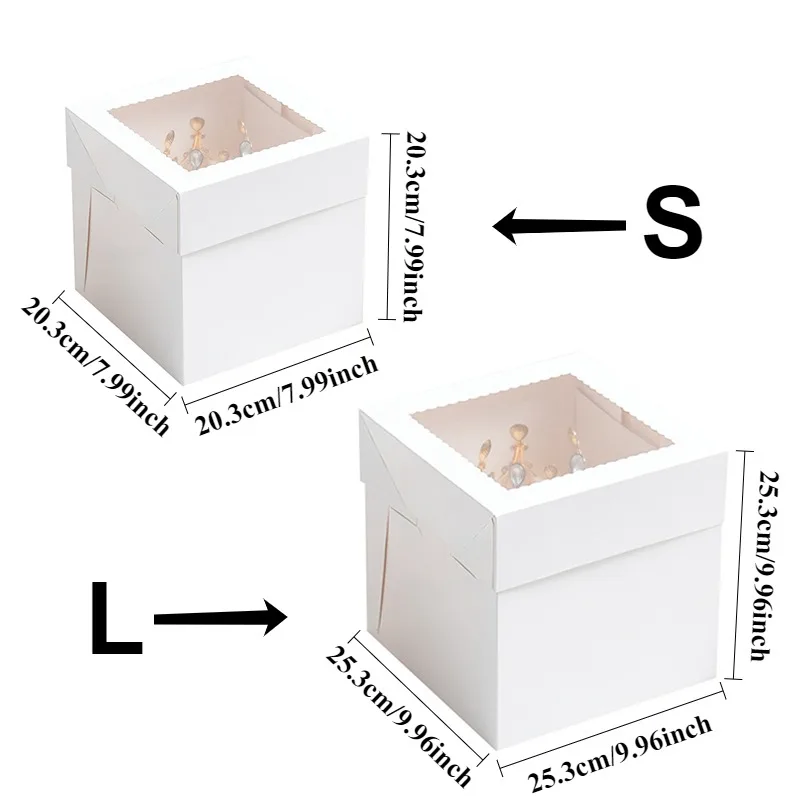 Cajas de Pastel Blancas Desech - Wedding Decoration Supply reseña y precio