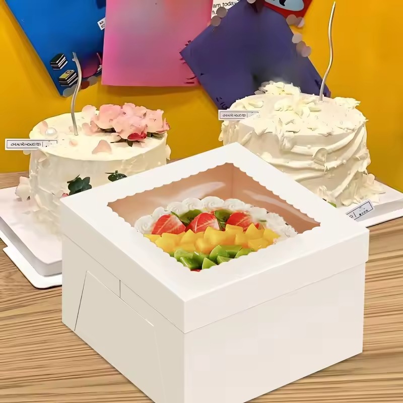 Cajas de Pastel Blancas Desech - Wedding Decoration Supply reseña y precio