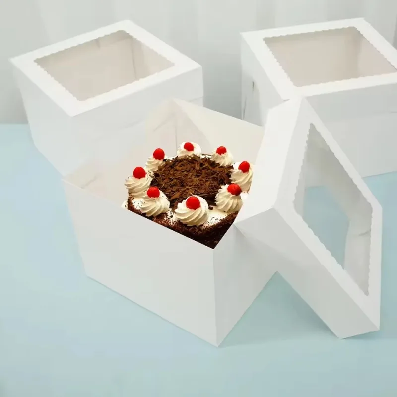 Cajas de Pastel Blancas Desech - Wedding Decoration Supply reseña y precio