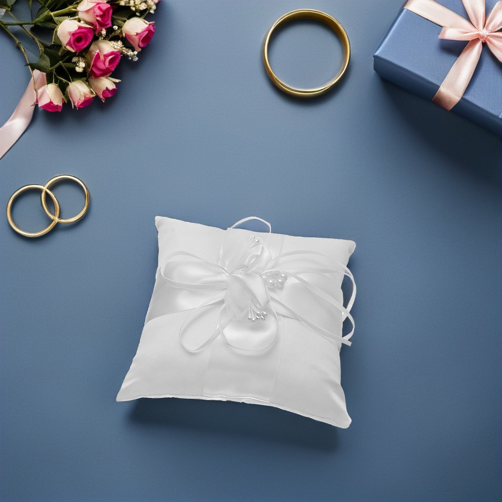 Cojín para Anillos de Boda con - Ring Bearer Pillow reseña y precio