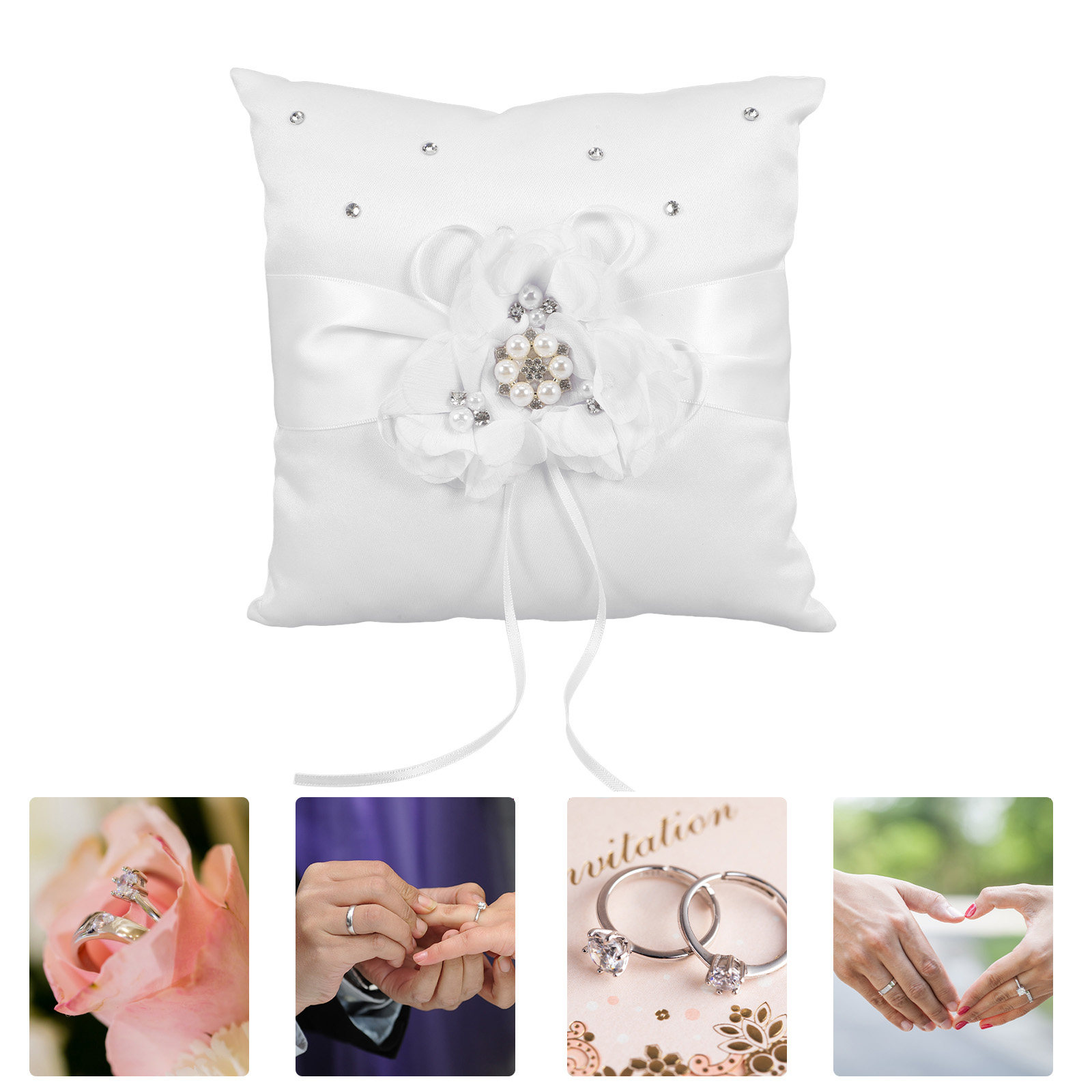 Almohada para Anillos de Boda  - Ring Bearer Pillow reseña y precio