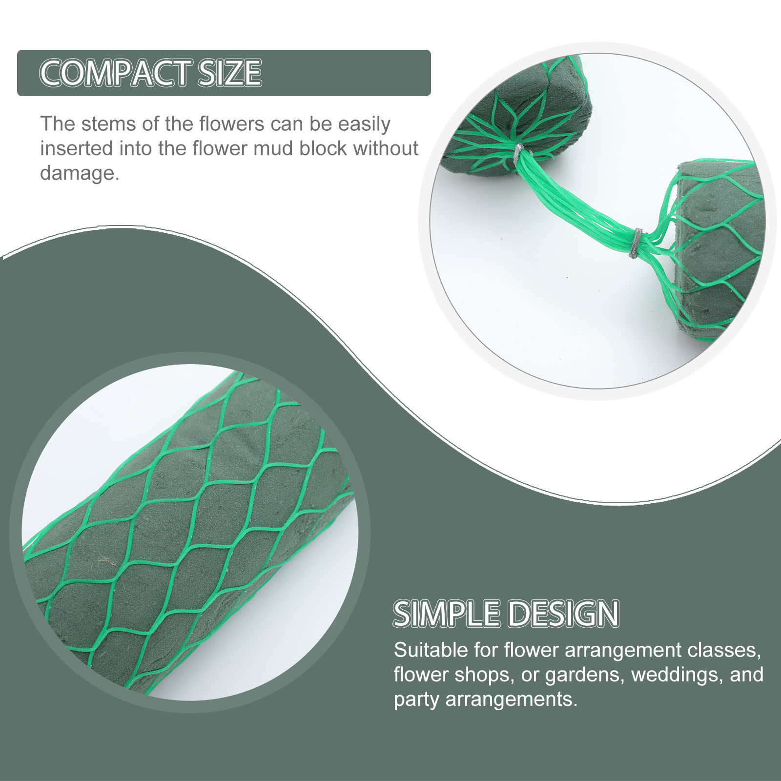 1 Set de Espuma Floral en Form - Wedding Decoration Supply reseña y precio
