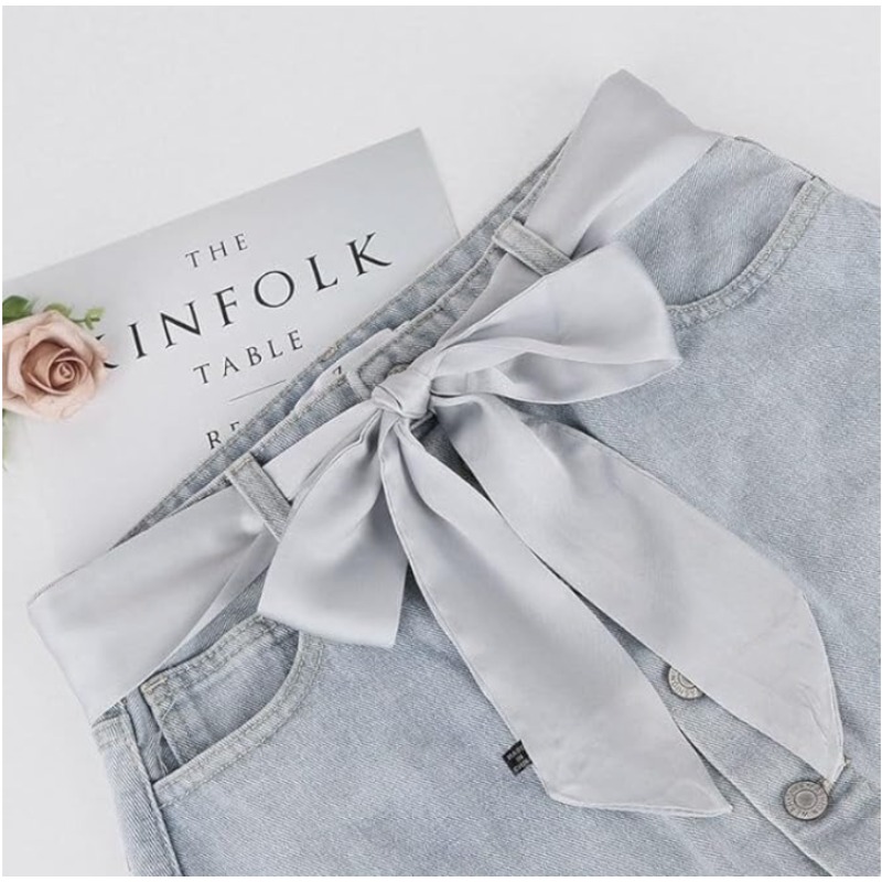 Cinturón largo y delgado de sa - Bridal Sash Ribbon reseña y precio