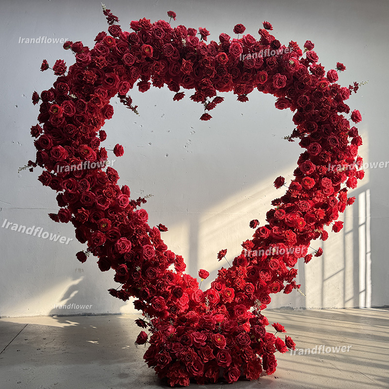 Arco de Corazón Rojo con Flore - Wedding Arch Flower reseña y precio