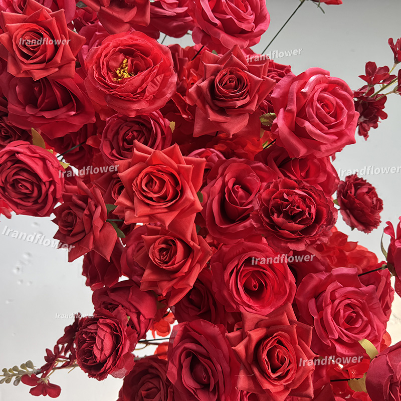 Arco de Corazón Rojo con Flore - Wedding Arch Flower reseña y precio