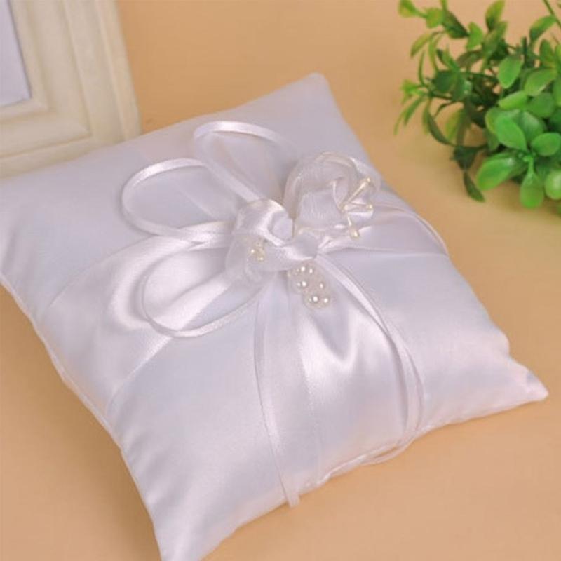 Almohada anillos perlas boda P - Ring Bearer Pillow reseña y precio