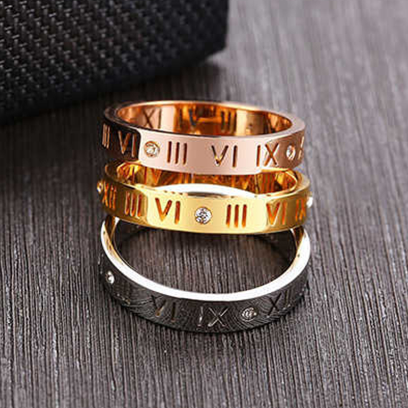 Anillo hueco con números roman - Wedding Z reseña y precio