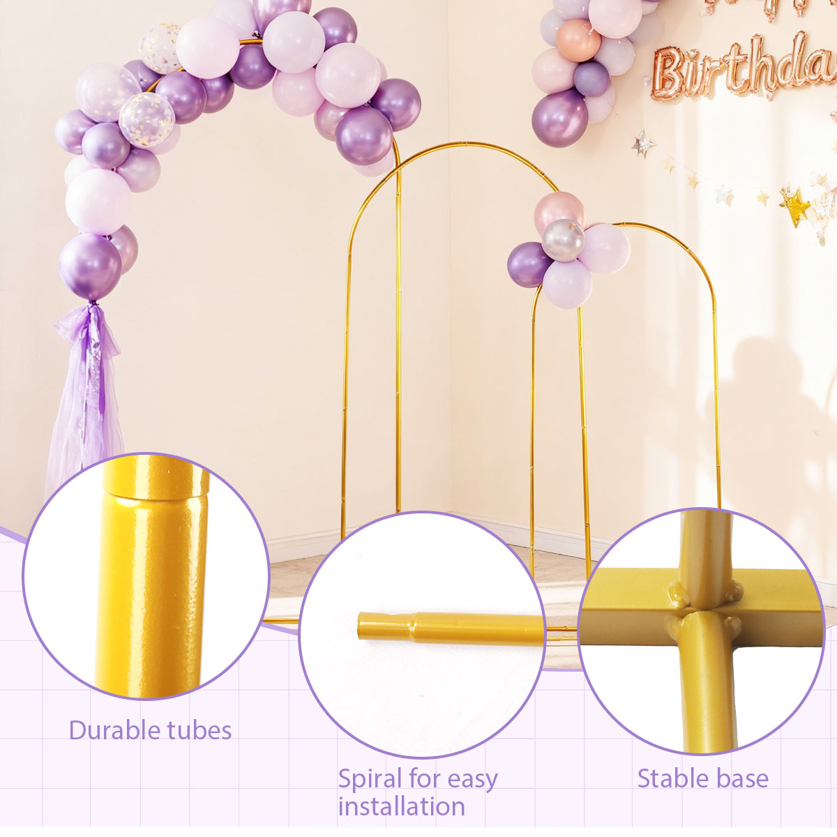 Paquete de 3 kits de arco de m - Confetti Balloon Set reseña y precio