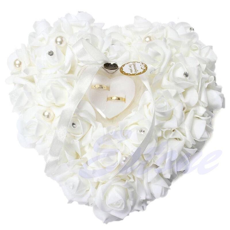 Almohada de cristal satinado d - Ring Bearer Pillow reseña y precio